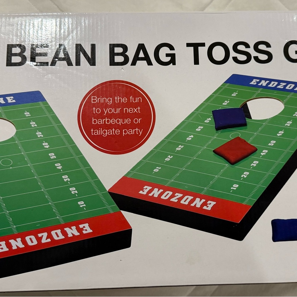 Endzone Bean Bag Toss Game like new taken out of box but never used.